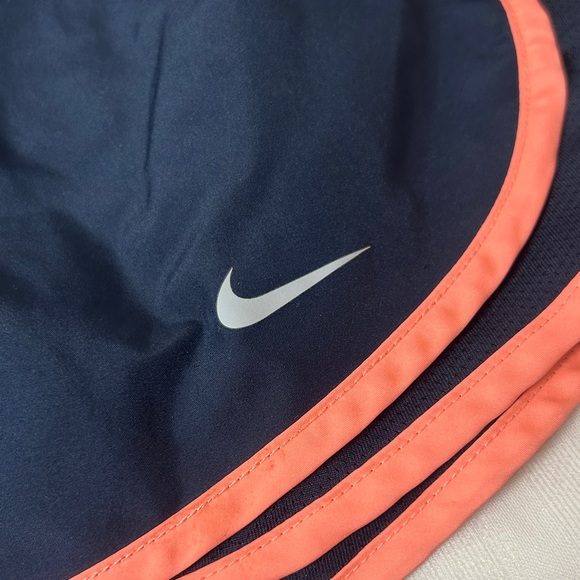 Nike Women's Navy and Coral Star Athletic Shorts - Picture 3 of 6